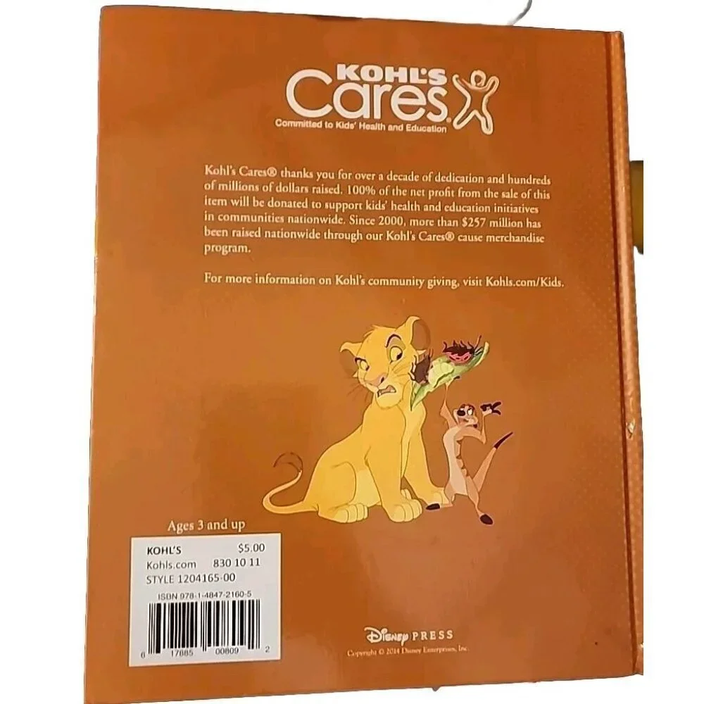 Disney The Lion King Special Edition Printed for Kohls First Edition